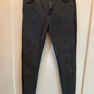 pistola Washed Charcoal High-Rise Skinny Ankle Jeans